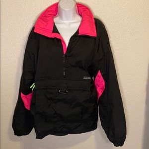 White Sierra Ski Jacket Black Hot Pink Size Medium